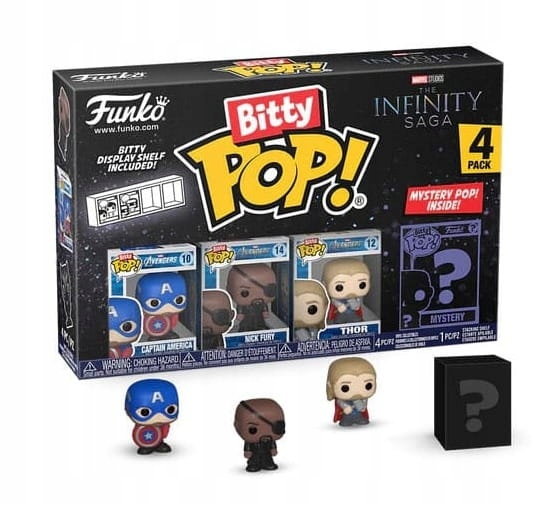 Marvel Funko Bitty Pop! Figurka 4-Pack Captain America 2,5 cm