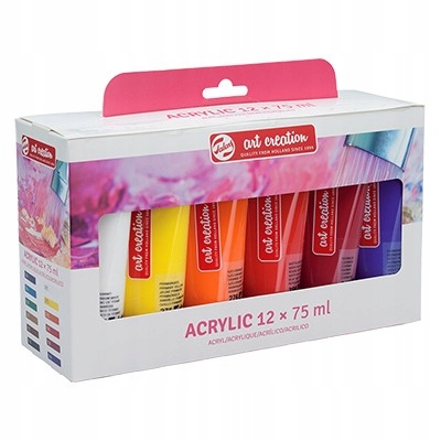 Akrylové barvy Art Creation, Talens 12 x 75 ml