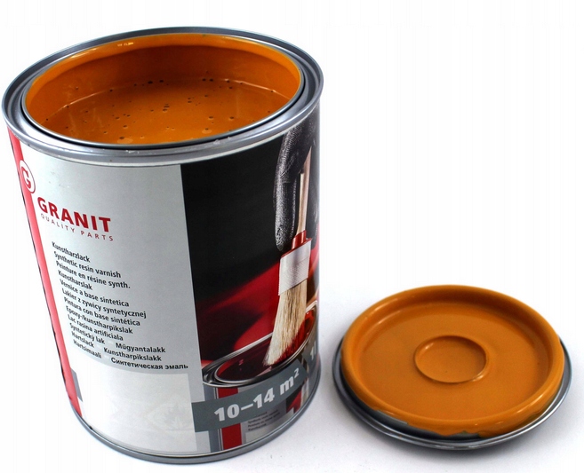 FARBA LAKIER ŻÓŁTY KOPARKO-ŁAD. LIEBHERR 1L GRANIT