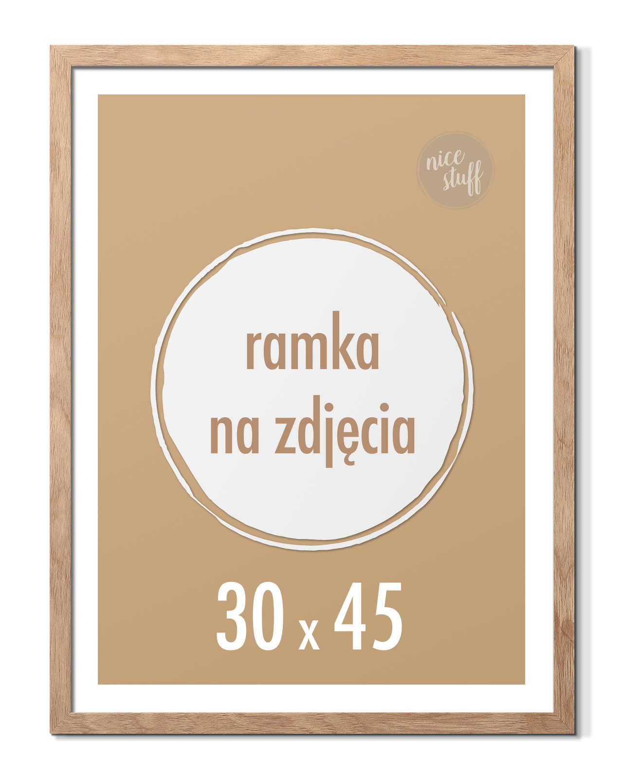 

Ramka na zdjęcia 30x45 cm Ramki foto 45x30 brązowa