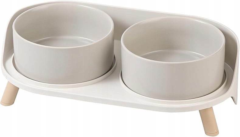 Futternapf Ceramiczny Podwójny Miska Dla Psów i Kotów 850ml x 2