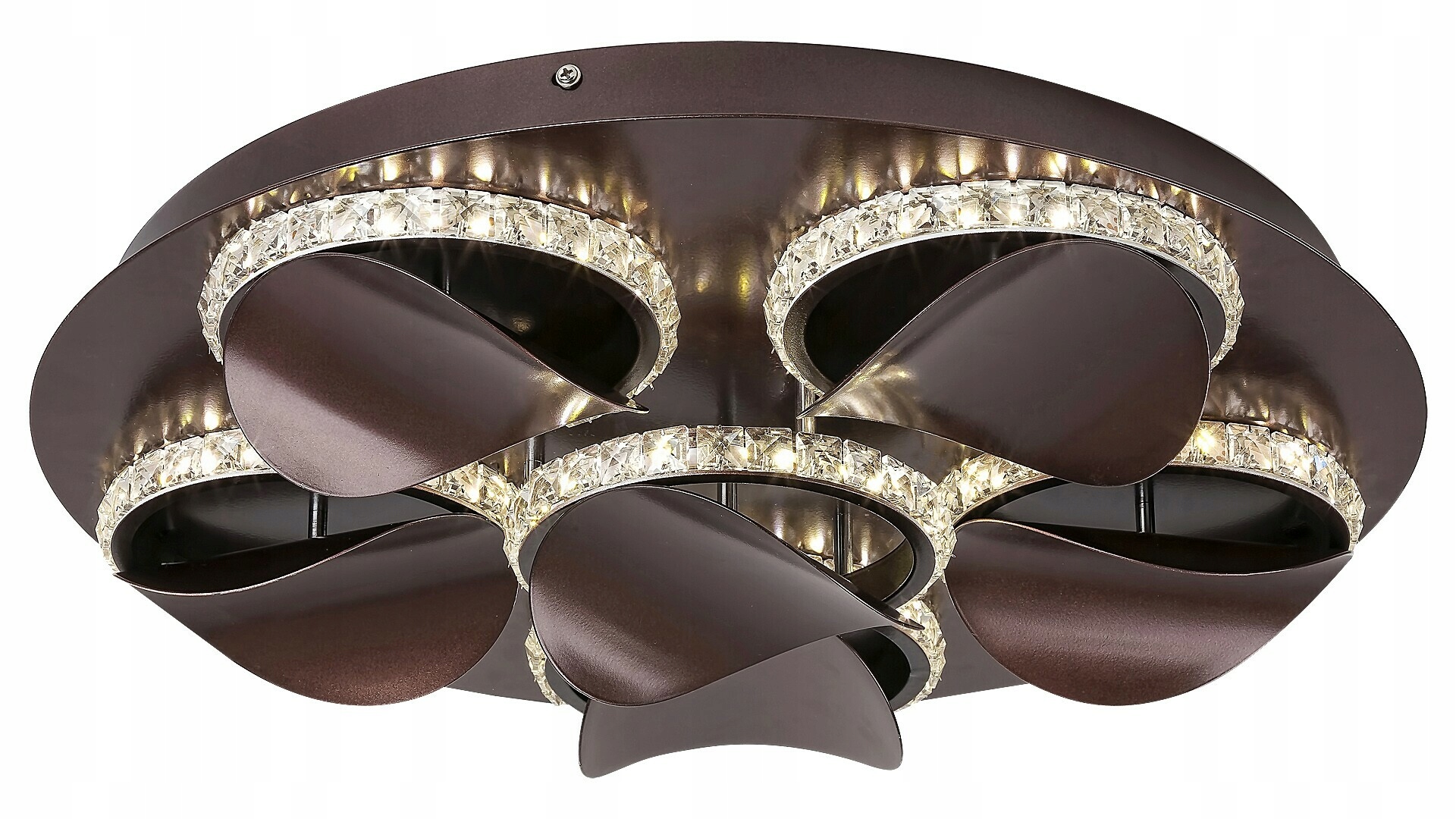 Stropné svietidlo Rabalux Capriana Led 36W DIM, krištáľ, hnedá, 50 cm