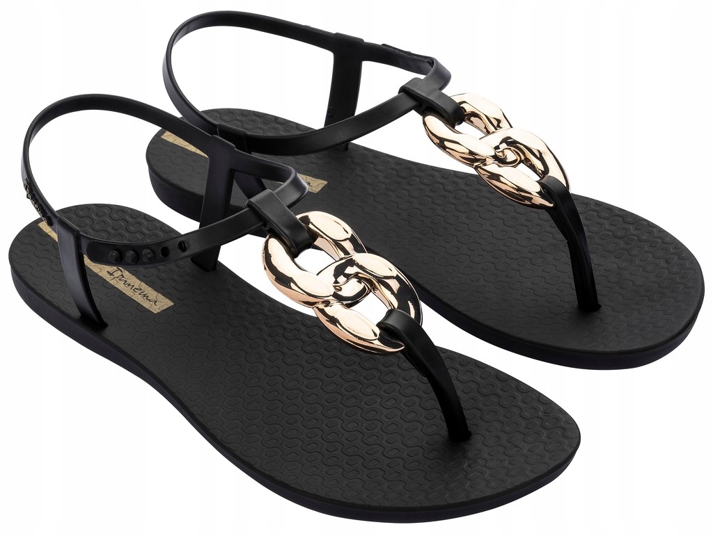 Dámské žabkové sandály Ipanema Sandal Class vel.41/42 módní černé se zlatem