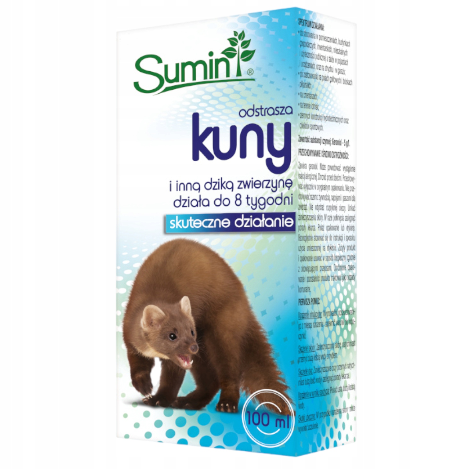 

Sumin Płyn Odstraszający Zwierzęta 100ml Kuny Dzik