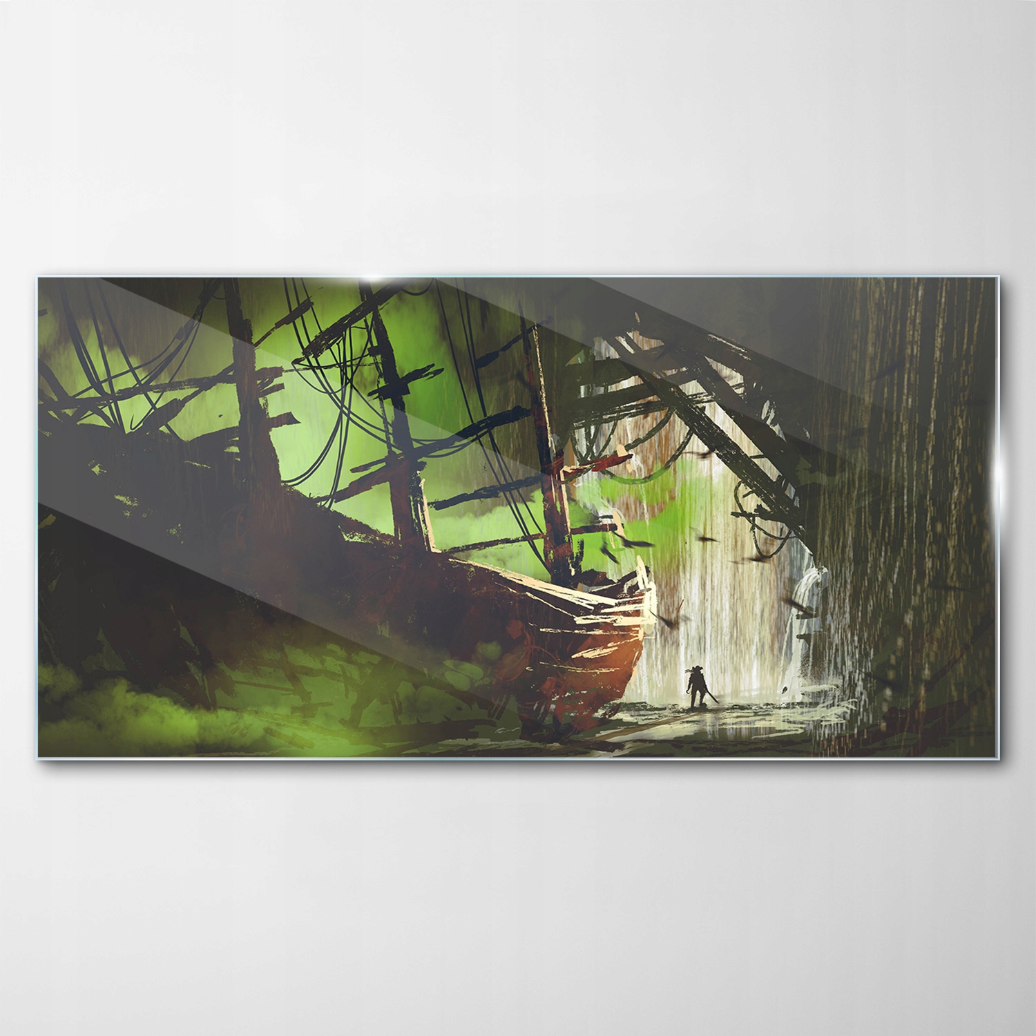 

Obraz Szklany Dekor Pirat Opuszczony Statek 120x60