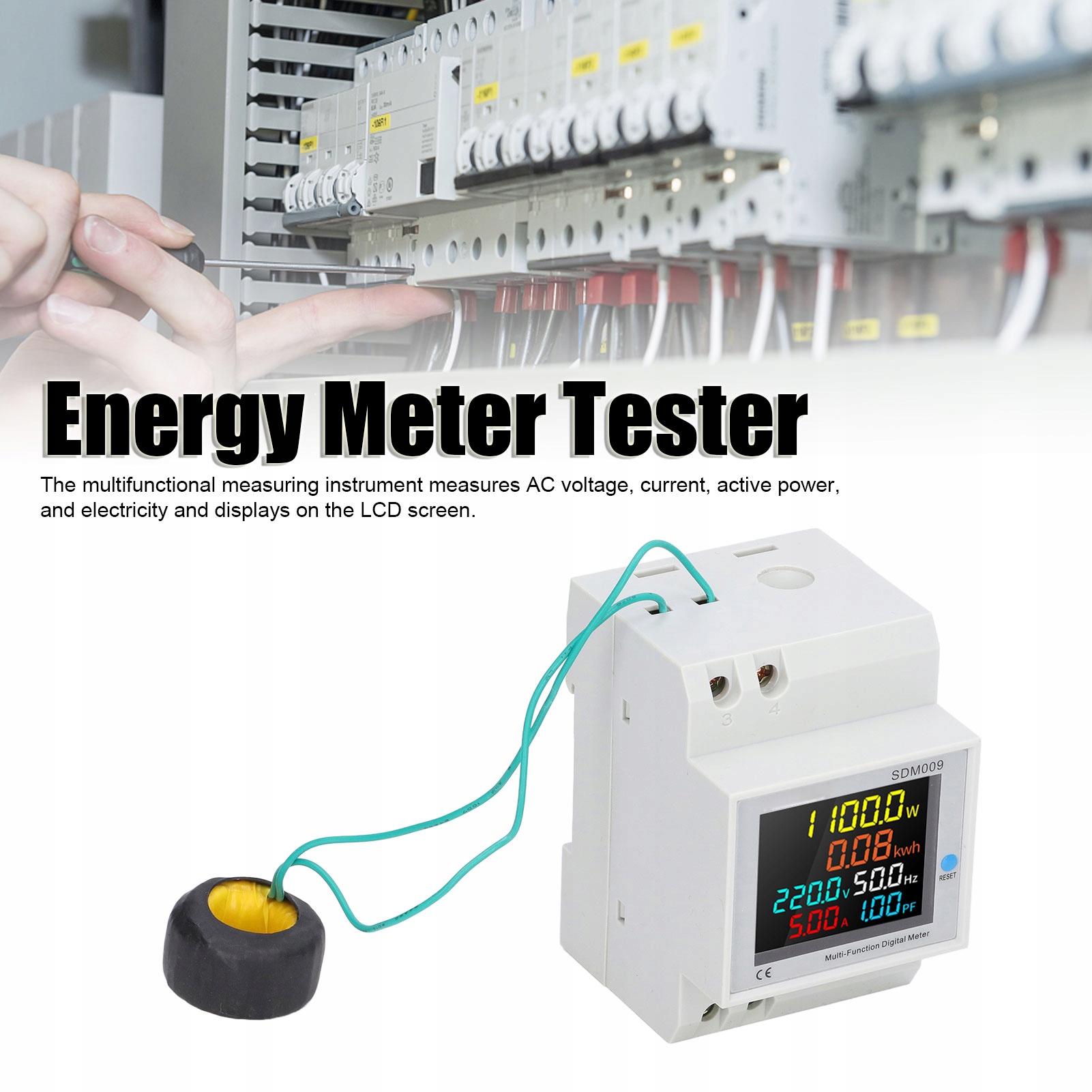 Jednofazowy licznik energii Częstotliwość szyny Numer katalogowy części 1013210392611
