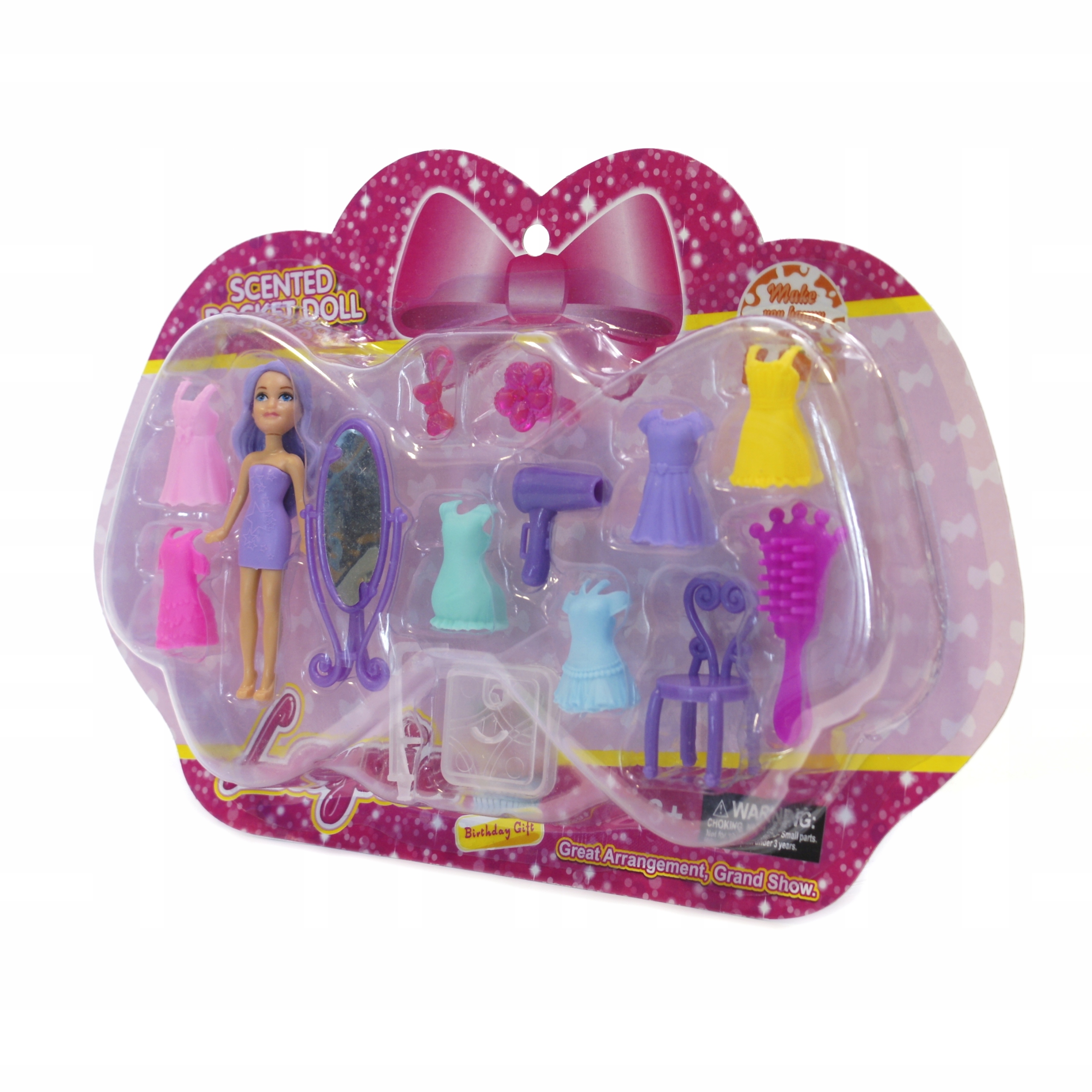 

Mini Laleczka dziewczynka lalka Sukienka Akcesoria