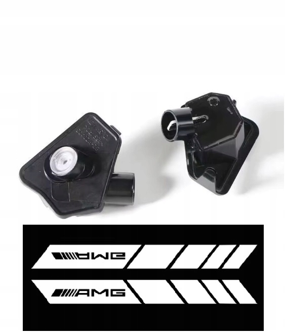 Mi-Parts Mercedes Benz Amg Led projektory Logo 3D Hd so zrkadlami 2ks