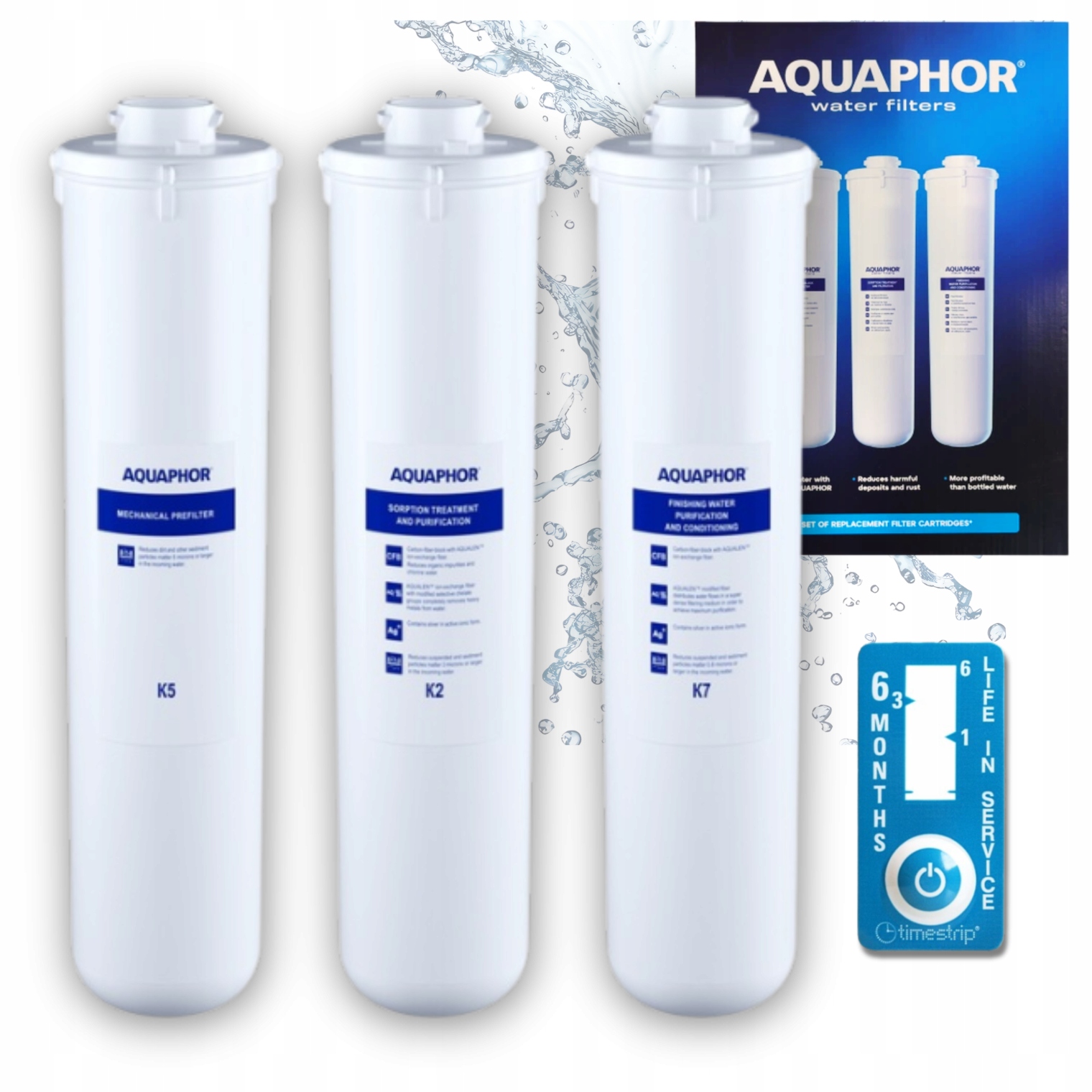 Filtrační Vložky Pro Aquaphor Křišťál A Sada S Indikátorem Výměny Vložek