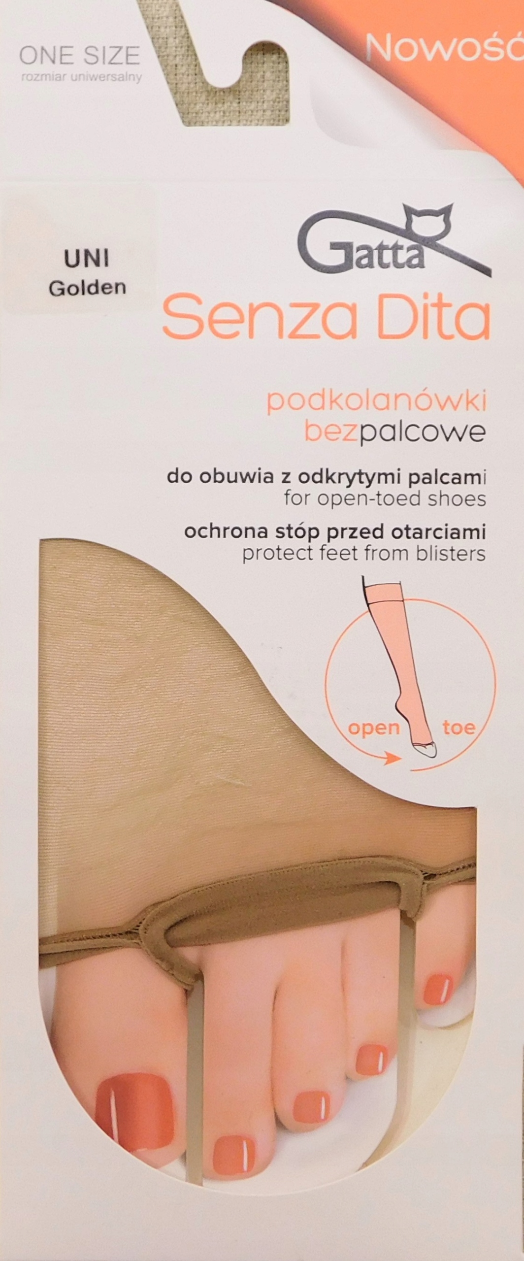 

Gatta Senza Dita podkolanówki bezpalcowe Golden