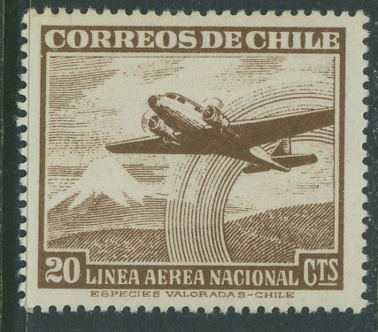 Chile 20 cts. - Linea Aerea Nacional