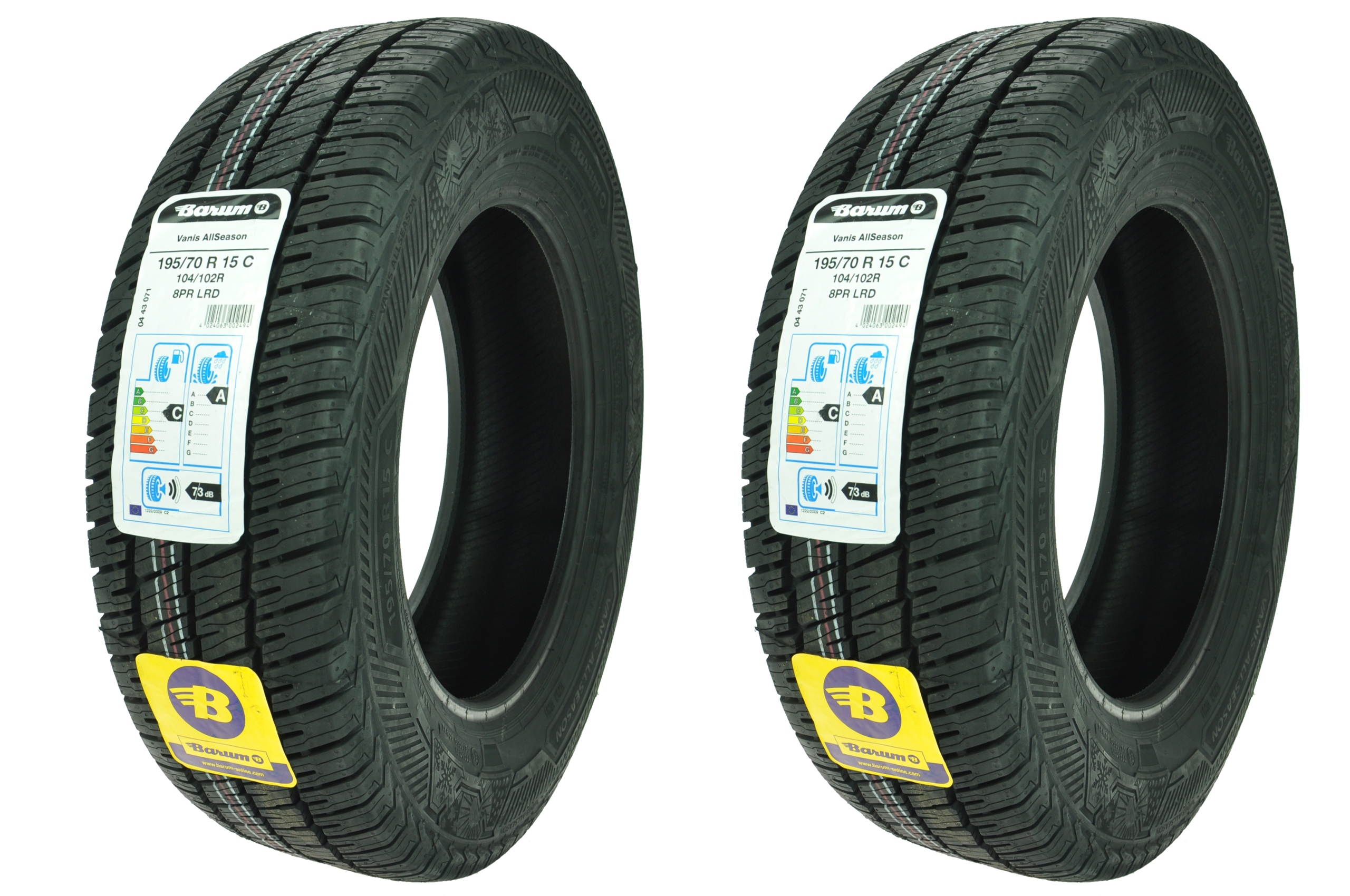 

2 x 195/70R15C Vanis AllSeason Barum Całoroczne