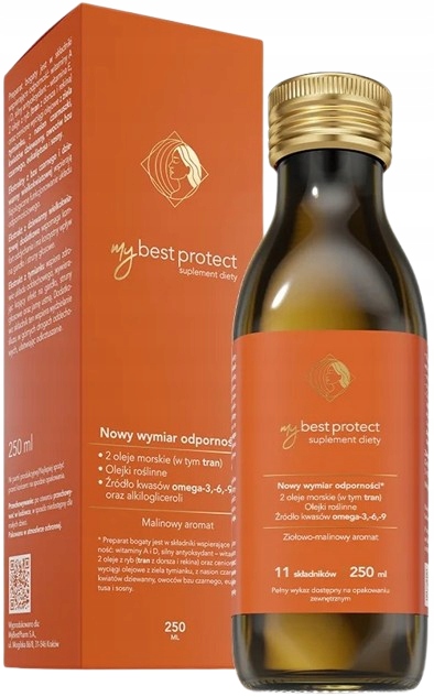 MyBestProtect Ziołowo-Malinowy Olej 250 ml Układ immunologiczny MyBestPharm
