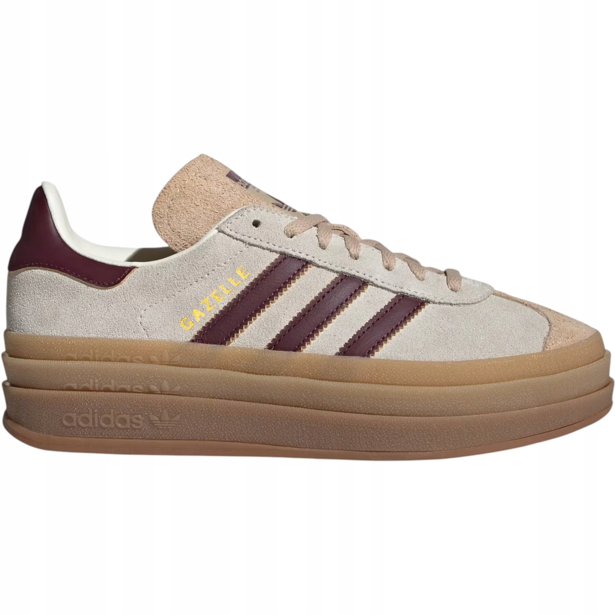 Dámské boty Adidas Gazelle Bold JQ5127 krémové semišové streetwear 40