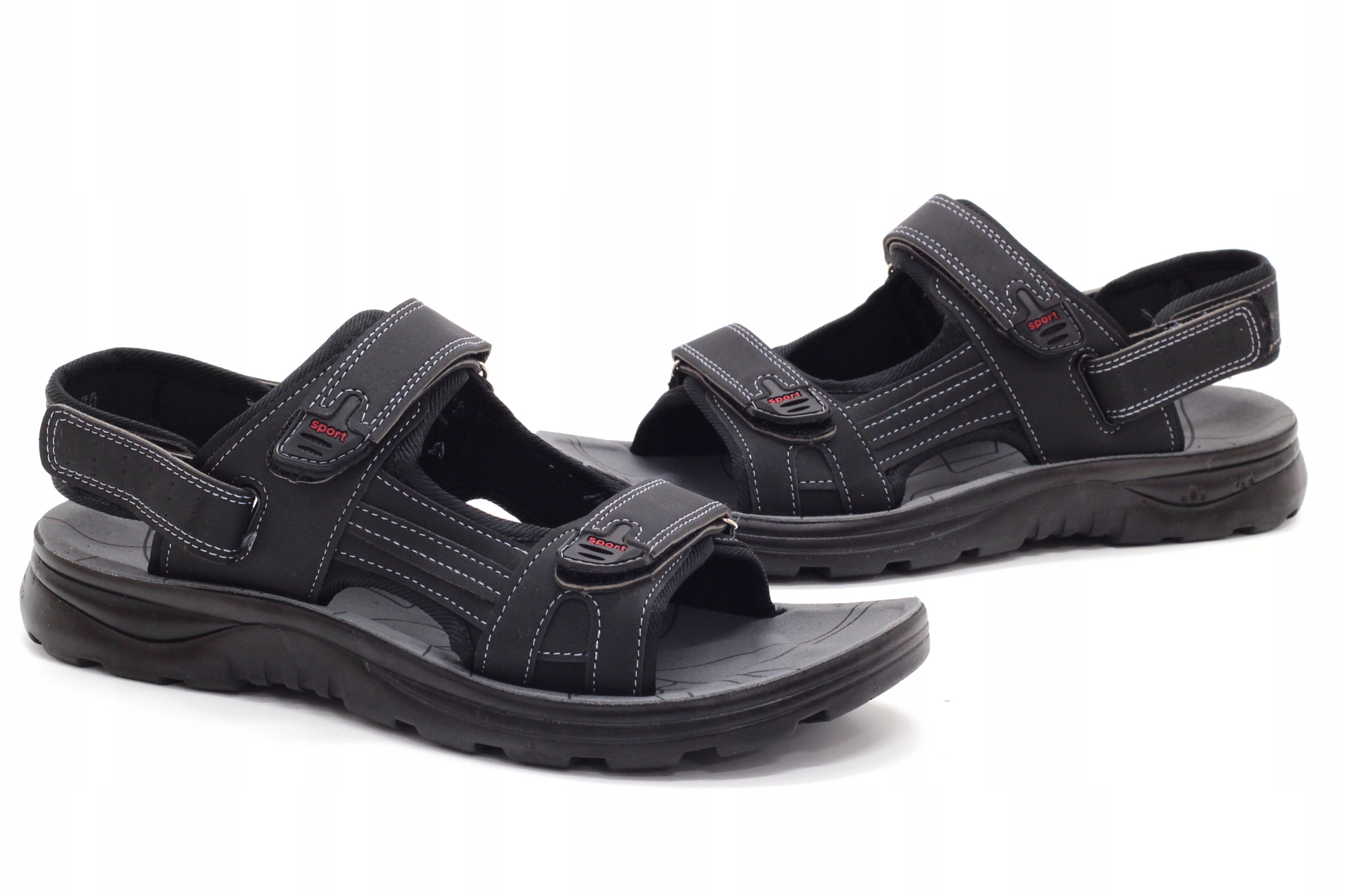 SANDAŁY MĘSKIE SPORTOWE REGULACJA NA RZEP Rozmiar 42