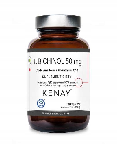 Kenay Ubichinol 50 mg aktywna forma Koenzymu Q10 60 kapsułek