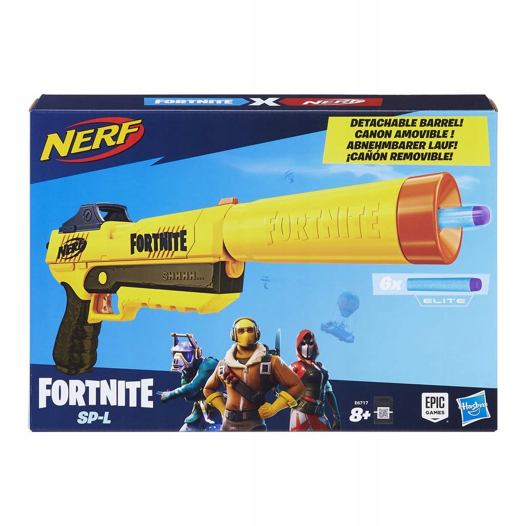 

Nerf Fortnite Sp-l Wyrzutnia E6717 6x Strzałki