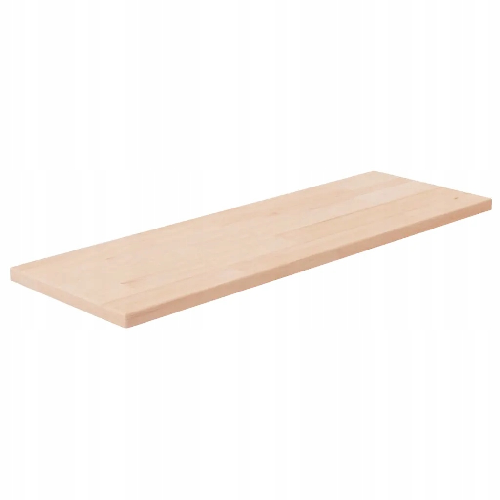 Výstavní police z masivního dubového dřeva 60 x 20 x 1,5 cm, hnědá