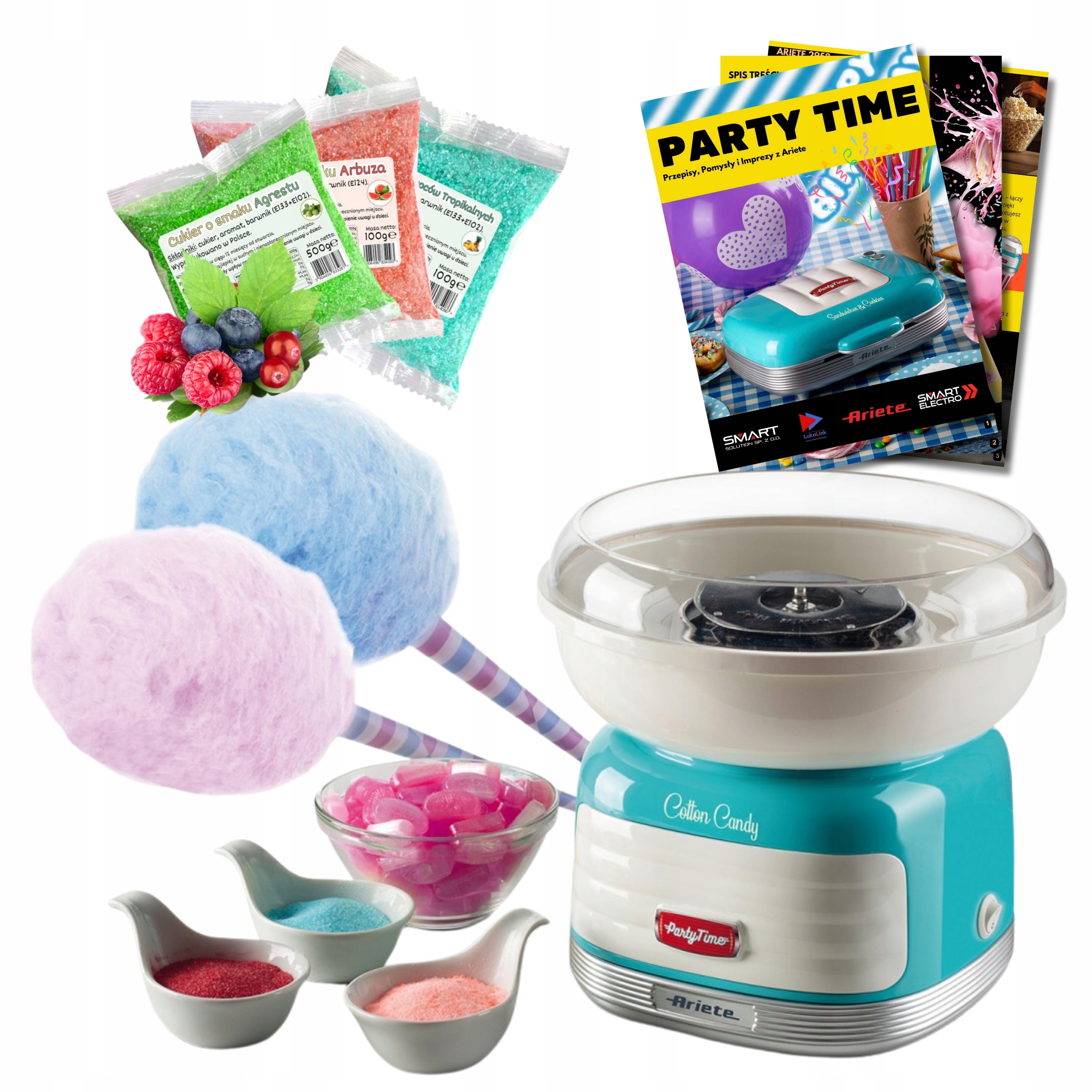 Urządzenie Do Waty Cukrowej Ariete 2973/1 Partytime Losowy Cukier Smakowy