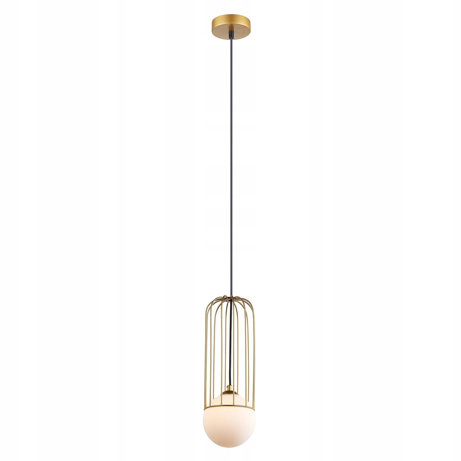 Italux Simon Závěsná lampa Moderní Zlatá Ocel/Sklo 1xG9 25W