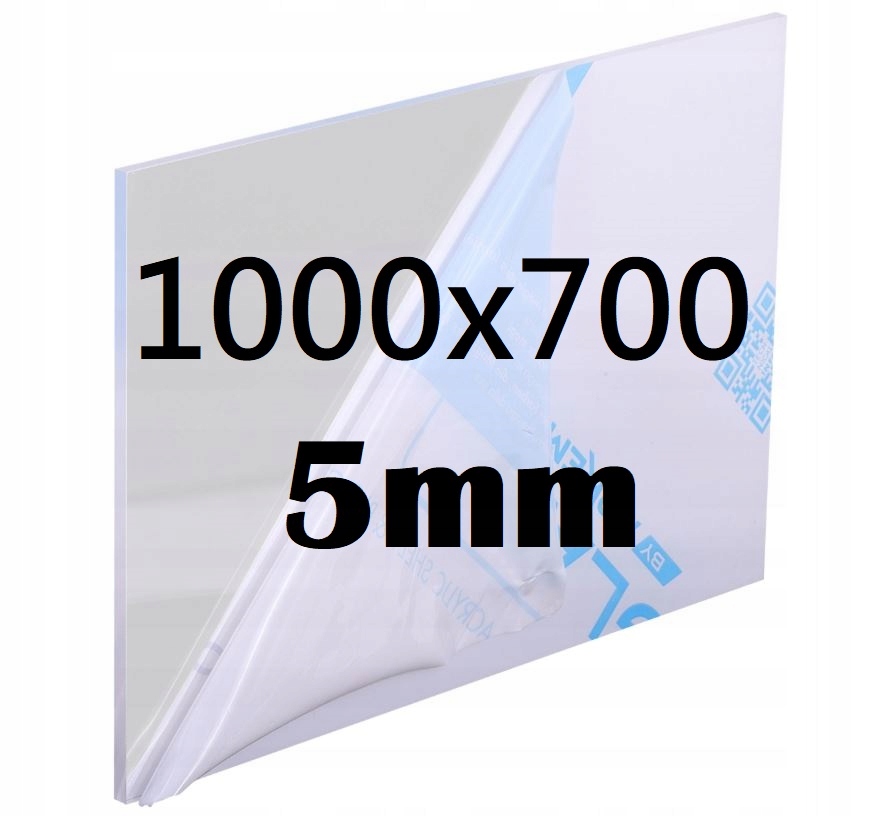 Plexi Plexi Plexi Plexa na míru 100 cm x 70 cm x 5 mm Akryl Bezbarvý