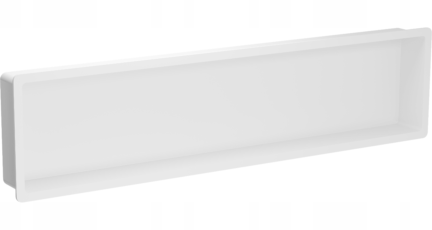 Mexen X-wall-k Półka Wnękowa Ścienna Z Konglomeratu 122,7 X 30,7 CM Biała