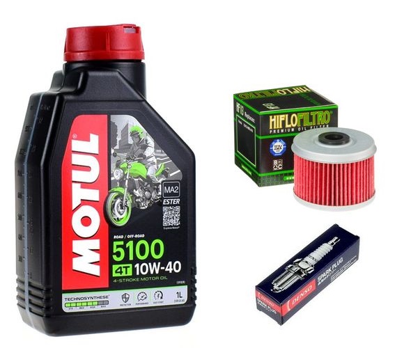 Olej Motul Filtr Svíčky Denso Honda CBF125 14-15r