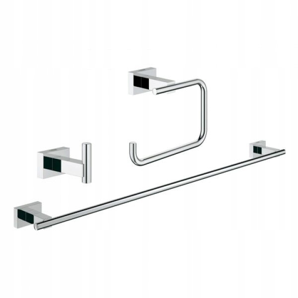 Sada koupelnových doplňků 3v1 Grohe Essentials Cube skryté upevnění
