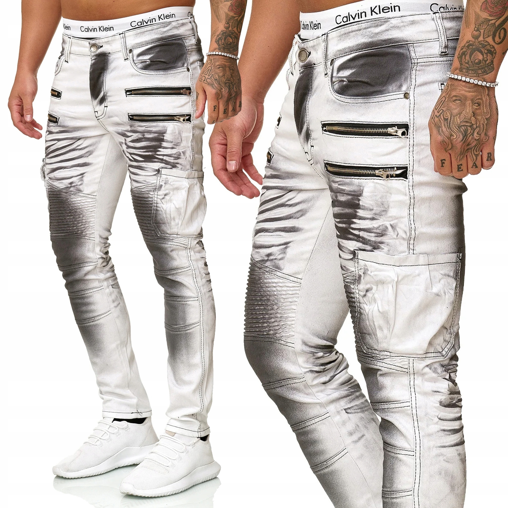 Pánské Jogger Džíny Kapsáče Slimfit