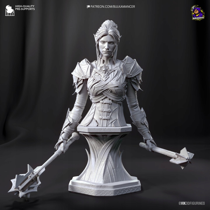 Figurka Busta Minthara Baldur's Gate 3 Bulkamancer Sculpts 3D tisk