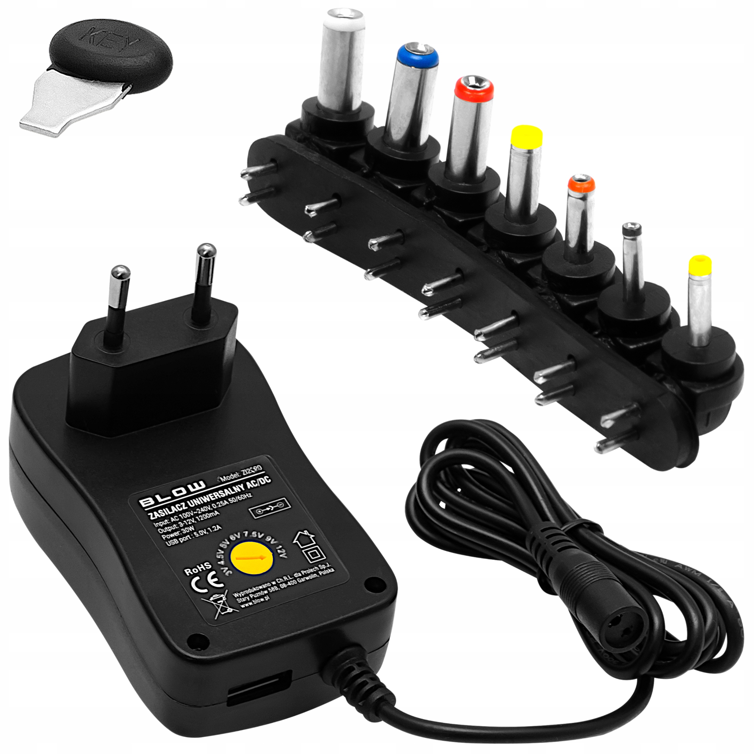 

Zasilacz Uniwersalny Regulowany Usb 3-12V 2A 30W