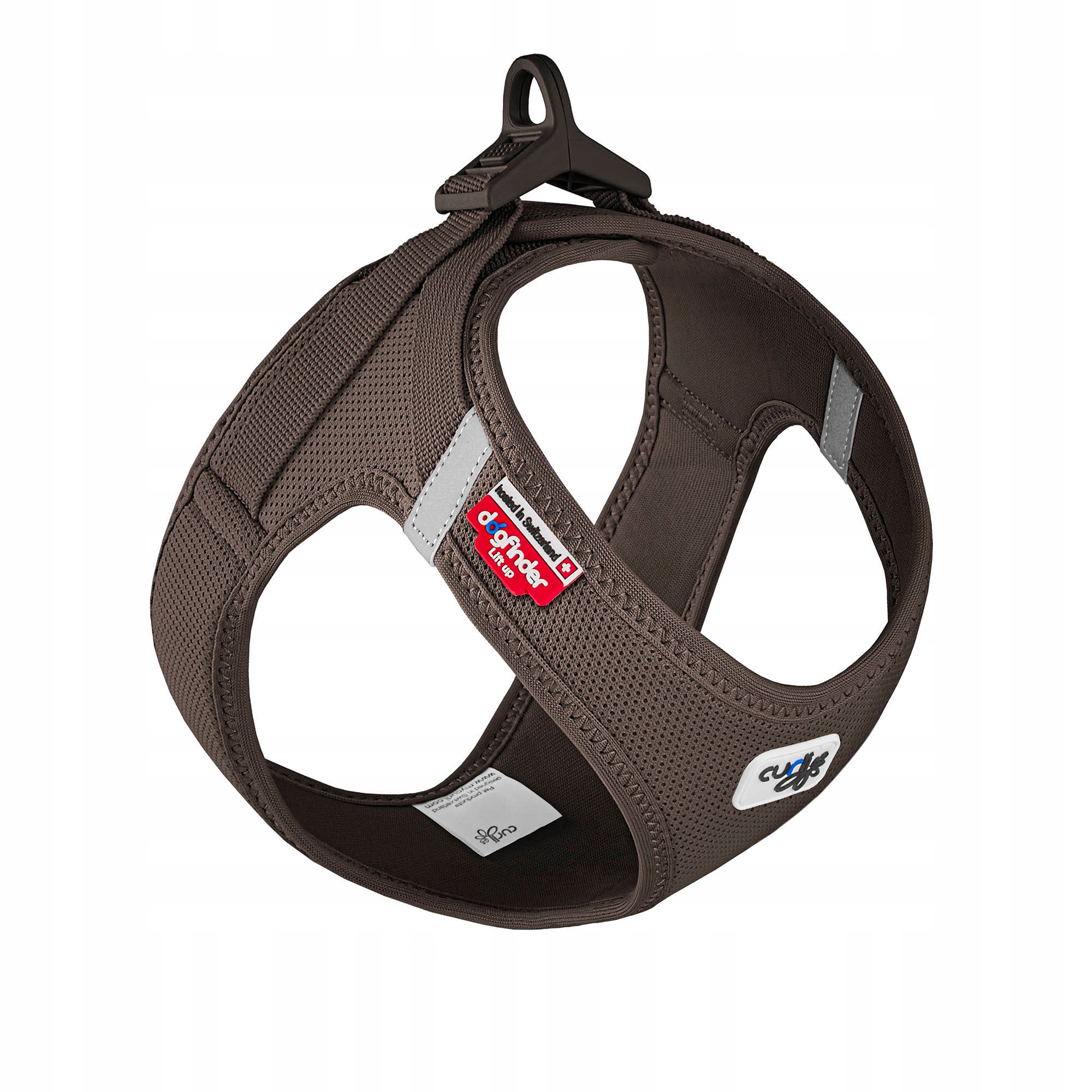 Szelki dla psa Curli Clasp Air-Mesh brązowe M 43,4-49 cm