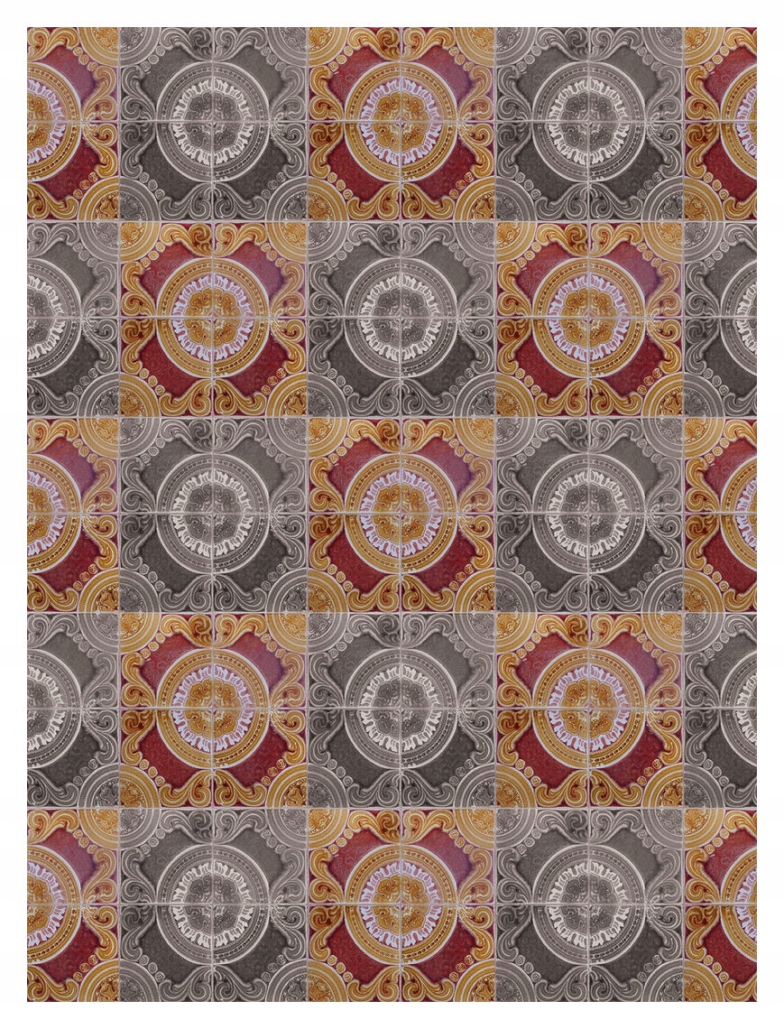 Fototapeta Dlaždice Geometria Mozaika Vzor Vinylová abstrakcia 184x254 lepidlo