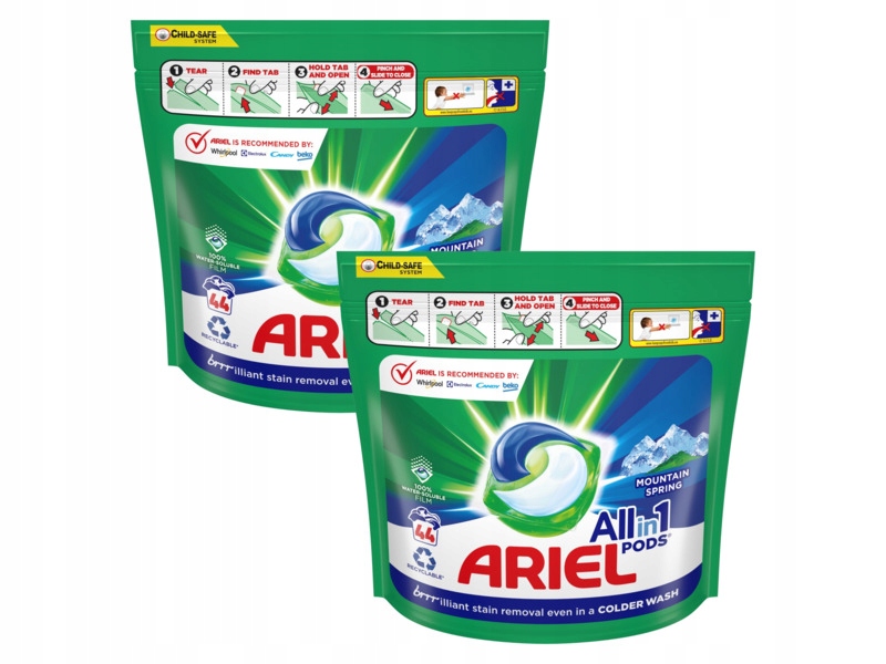 Kapsułki do prania Ariel All in 1 Pods Mountain Spring 2 x 44 szt.