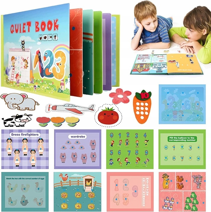 

1x Cicha książka Montessori Wczesna nauka dla