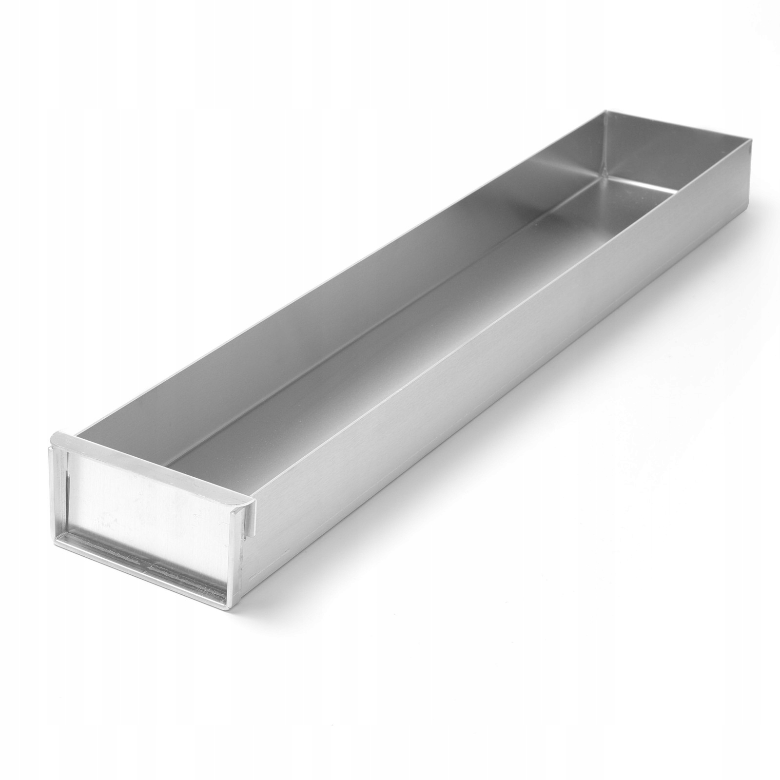 Cukrářský hliníkový plech uzavíratelný obdélníkový 580x100x(H)50 mm Hendi 68