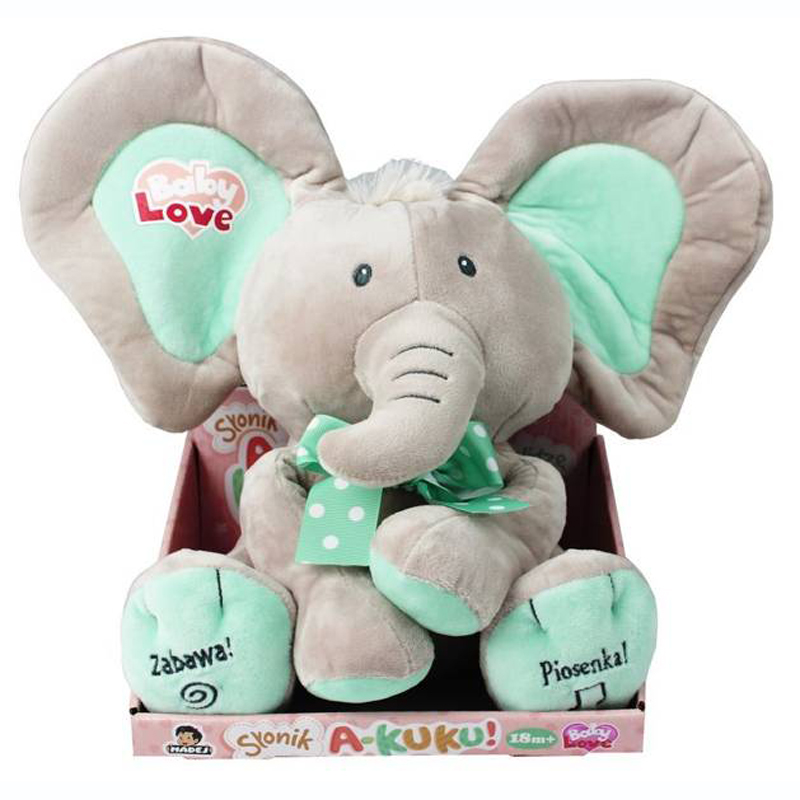 Interaktywny Słonik A kuku rusza uszami śpiewa pol Wiek dziecka 18 m +