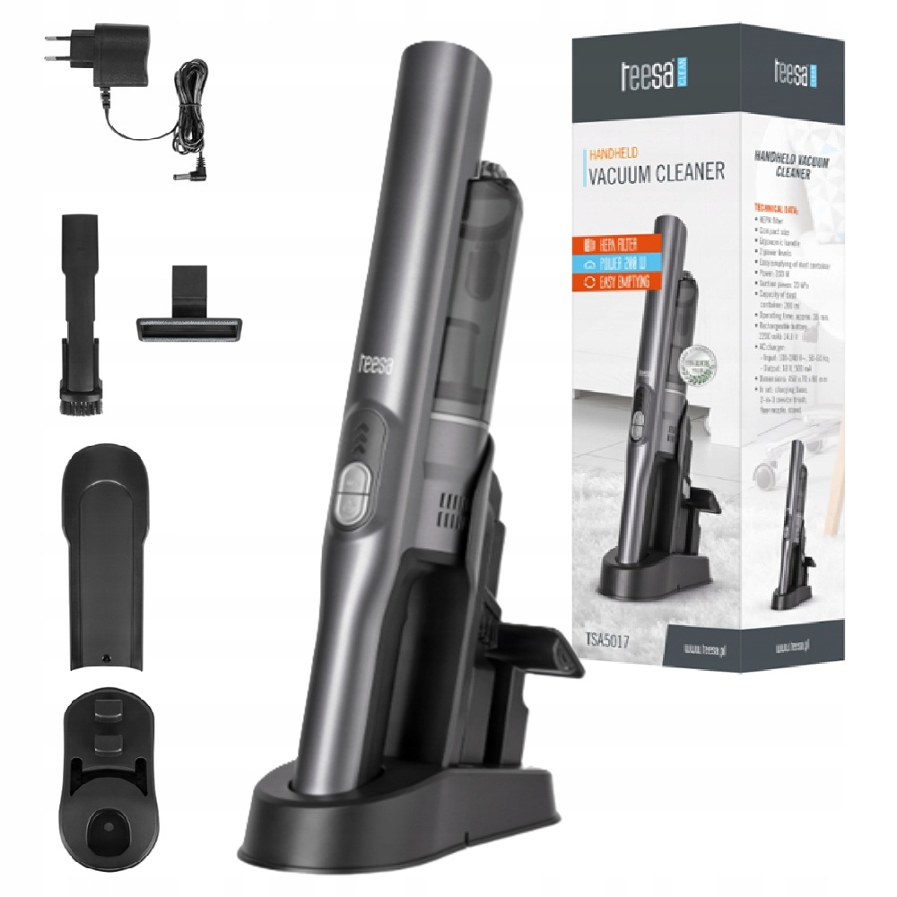 Bezdrátový vysavač do auta 14.8V 200W Teesa Hepa TSA5017