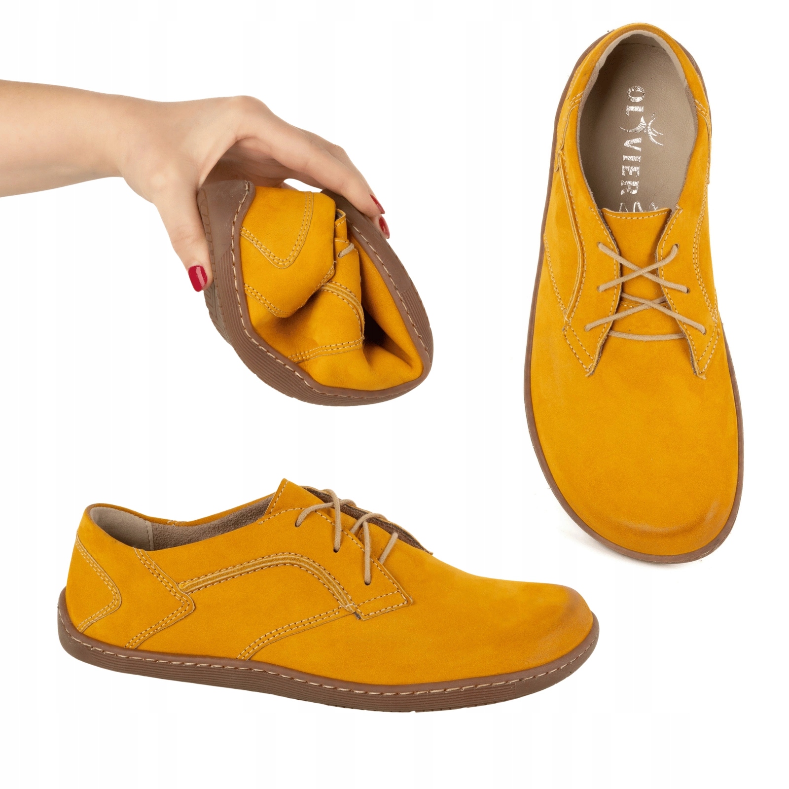 Barefoot Dámské minimalistické kožené boty 1082 nubuk 39