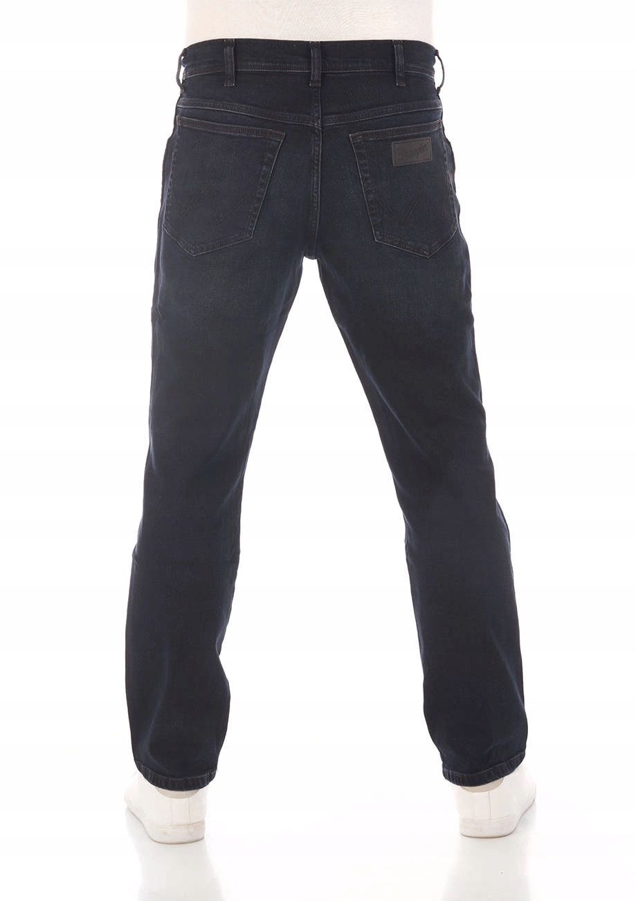 Pánské jednoduché džínové kalhoty Wrangler Texas Smoke Blue W121LR90B 38/32