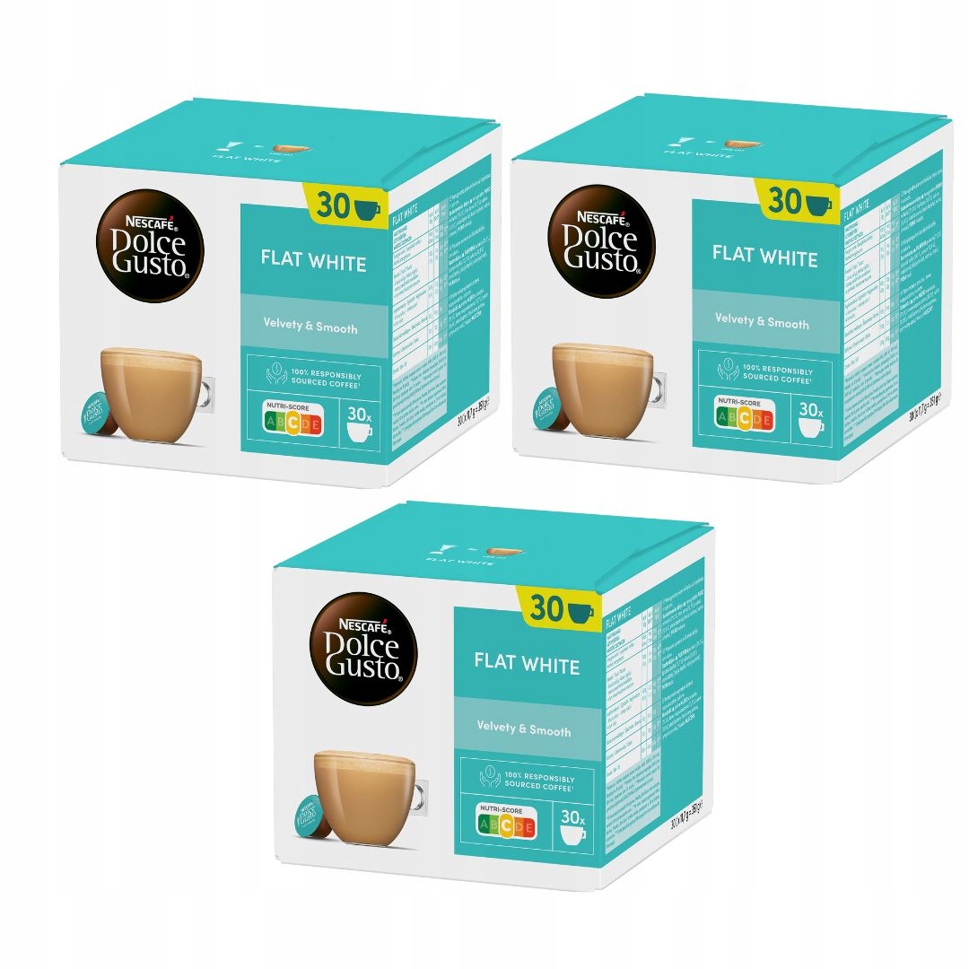 Kapsułki do Dolce Gusto Nescafe Flat White 90 sztuk 3x30