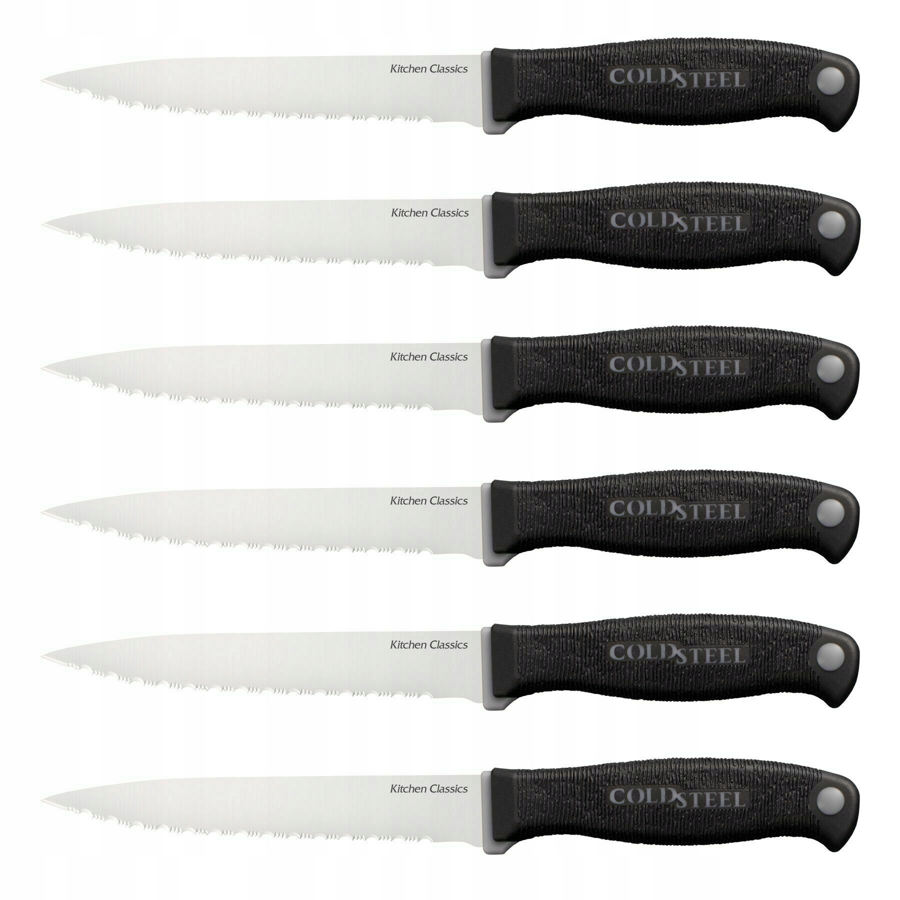 Cold Steel 59KSS6Z Knife Set sada 6 ks steakových nožov 12 cm, plast, guma