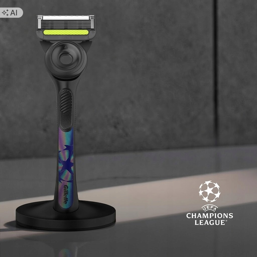 GilletteLabs Maszynka do golenia 5 wkładów edycja Ligi Mistrzów Uefa