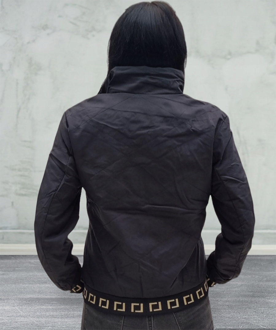 KURTKA DAMSKA WIOSENNA LEKKA PRZEJŚCIOWA WIOSNA WIATRÓWKA CZARNA L Rozmiar L