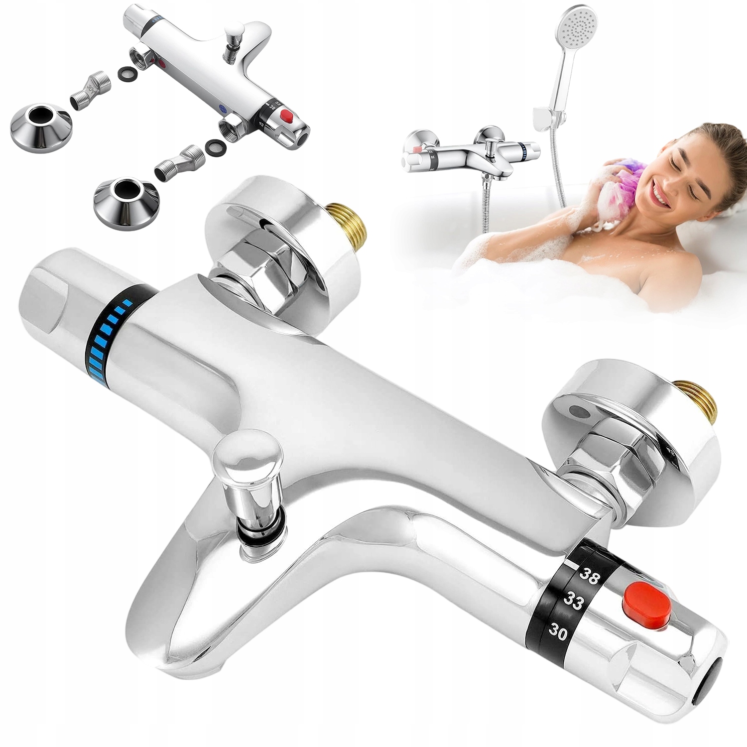 Podomítková Baterie S Termostatem 38°C Je Bezpečná A Stabilní