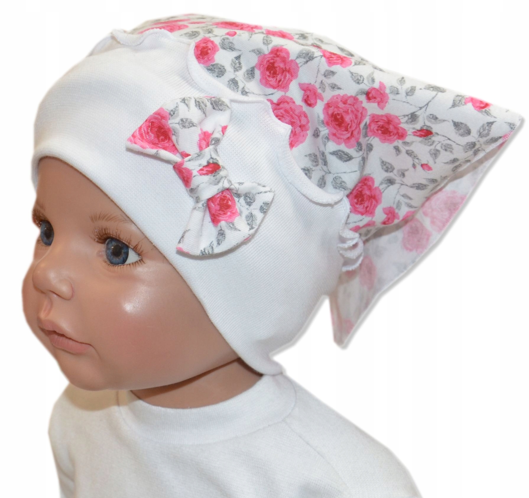 

chustka na opasce 46-52cm 10m-6l róże amarant