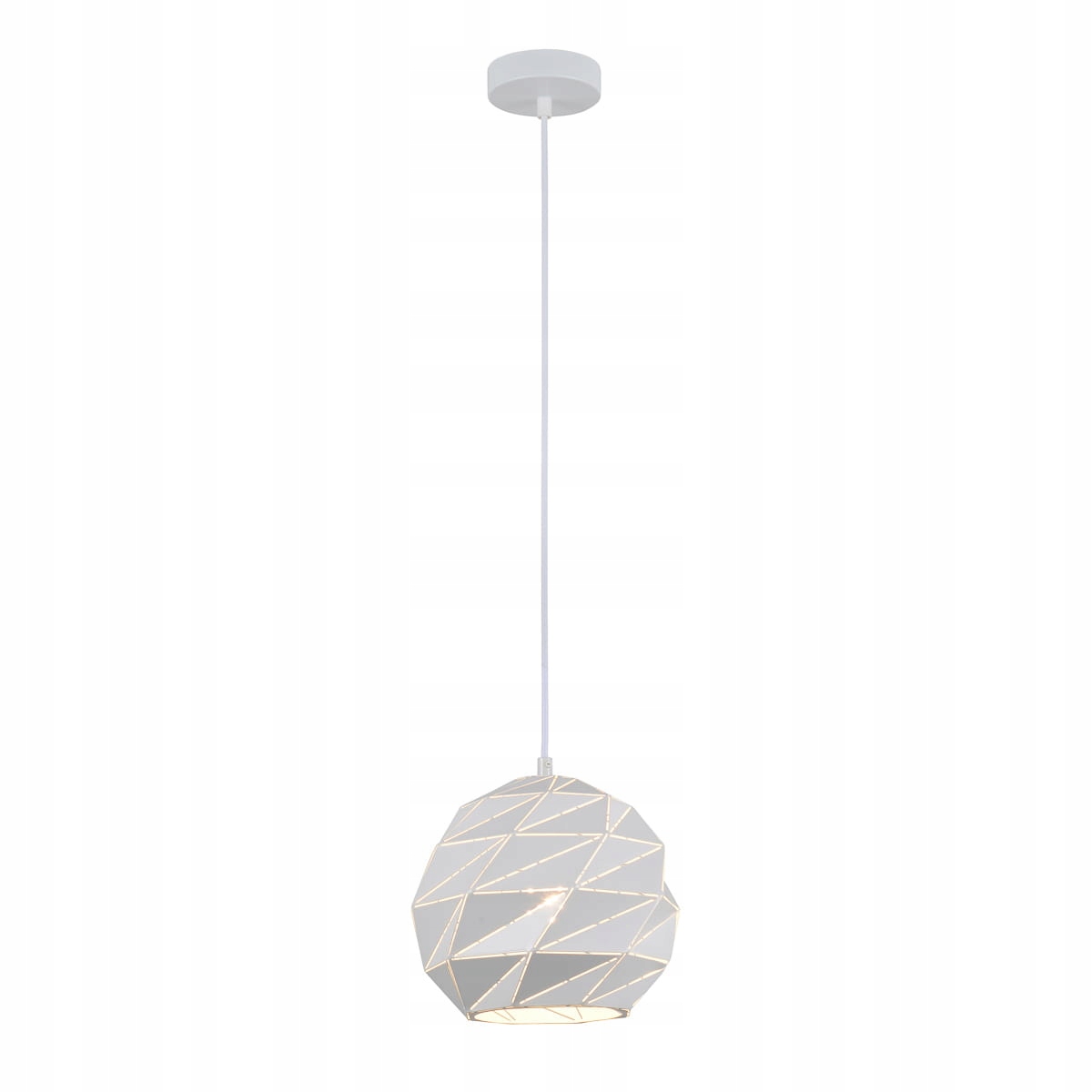 Italux Závěsná lampa Palermo bílá Ø21.5 cm E27 moderní, nastavitelná