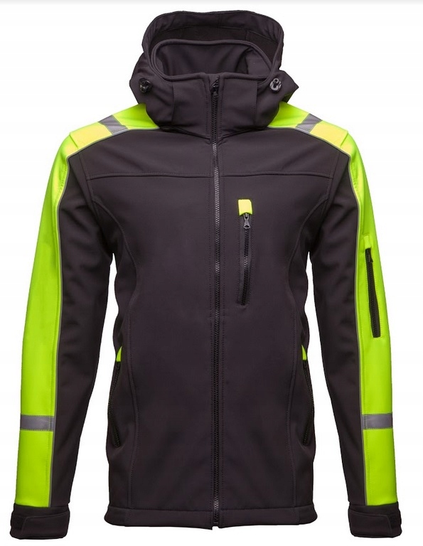 

Kurtka męska Softshell kaptur Robocza odblask XXXL