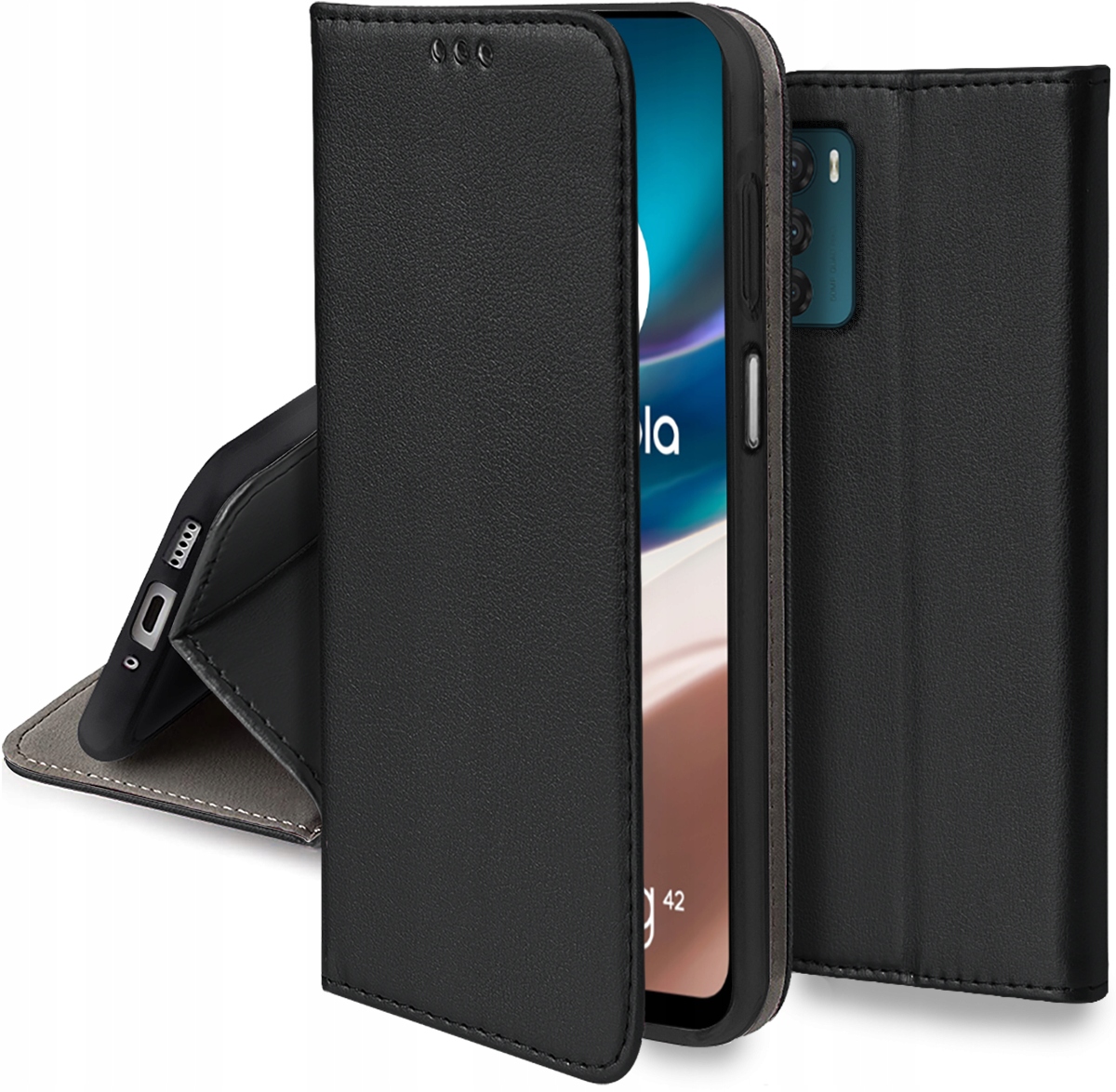 

Etui Smart Magnet Szkło 9H do Motorola Moto G42
