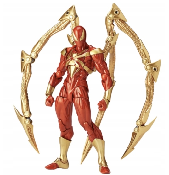 Pohyblivá figurka Red Spiderman Iron Spider pohyblivá plus akcesoria